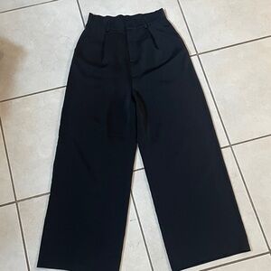 J.ING Black Wide-Leg Trousers